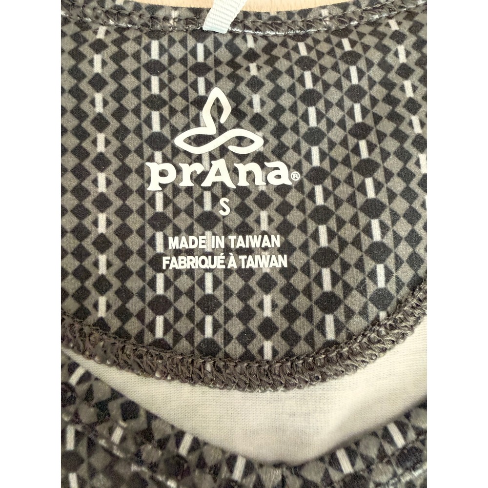 Prana Womens Grey Geometric Print Sleeveless Fit and Flare Athletic Dress Small - Picture 6 of 9